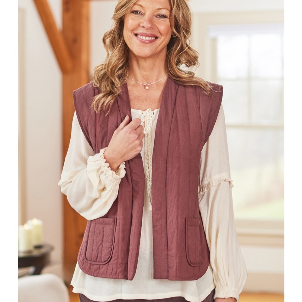 April Cornell Wanderer Quilted Vest